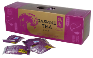 Herbata Pu-Erh z jaśminem prasowana w kostkach